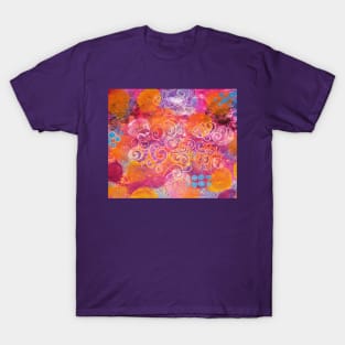 Dream Cloud Series - Orange Fluffy Clouds T-Shirt